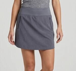 MTA Sport Medium Gray Skort Polyester Spandex Inner Shorts